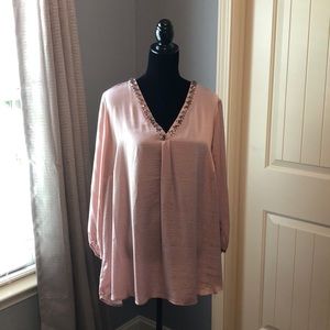 Stunning Light Dusty Rose Top